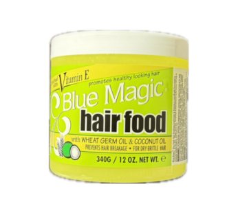 Blue magic hair food